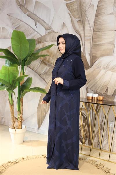 5414 CODE LEOPARD STONE EMBROIDERED ABAYA