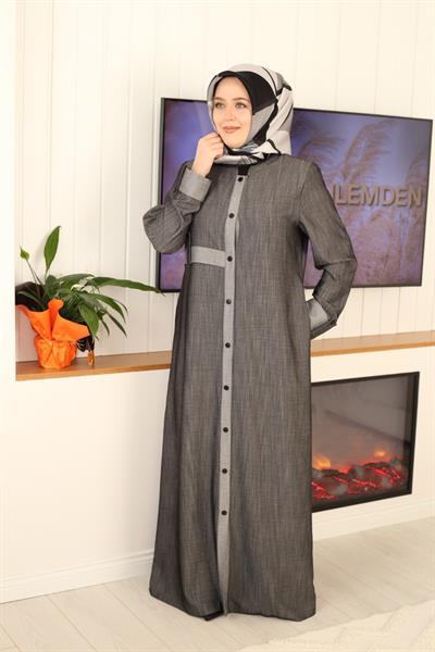 5418 KOD ÖNÜ DÜĞMELİ KOT FERACE