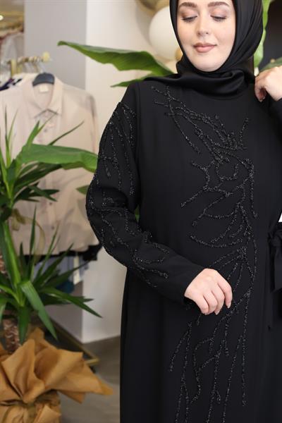 5435 CODE SIDE TIE ABAYA