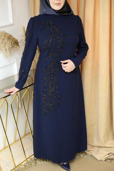 5454 kod kod kol taş taş detaili elbi̇se