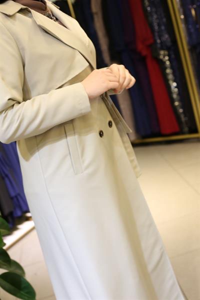 5472 CODE DOUBLE-BREASTED COLLAR TRENCH COAT