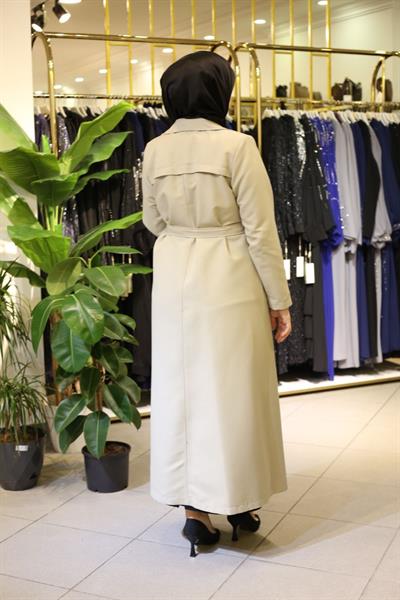 5472 CODE DOUBLE-BREASTED COLLAR TRENCH COAT