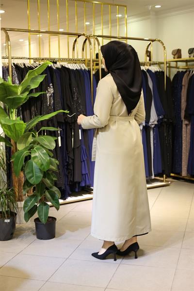 5472 CODE DOUBLE-BREASTED COLLAR TRENCH COAT