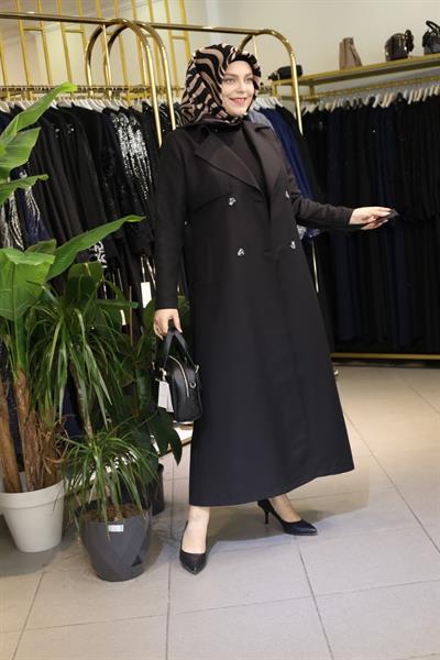 5472 CODE DOUBLE-BREASTED COLLAR TRENCH COAT