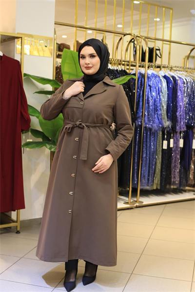 5473 CODE BRONZE BELTED TRENCH COAT