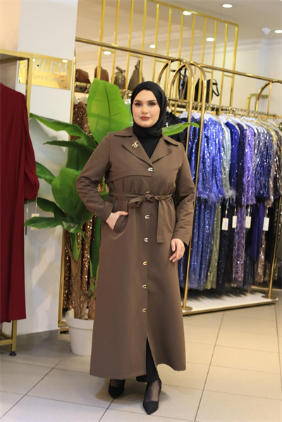 5473 CODE BRONZE BELTED TRENCH COAT