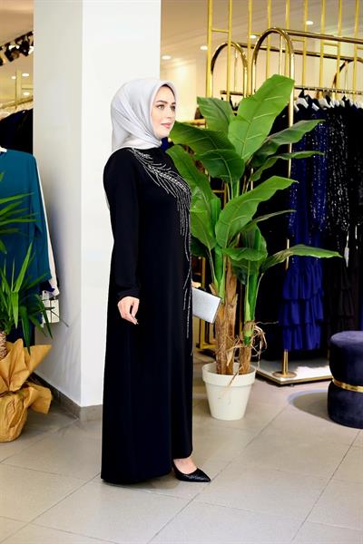 5504 CODE DRESS WITH CRYSTAL STONES