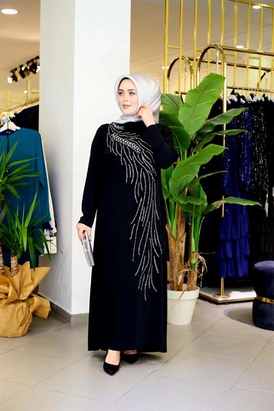 5504 CODE DRESS WITH CRYSTAL STONES