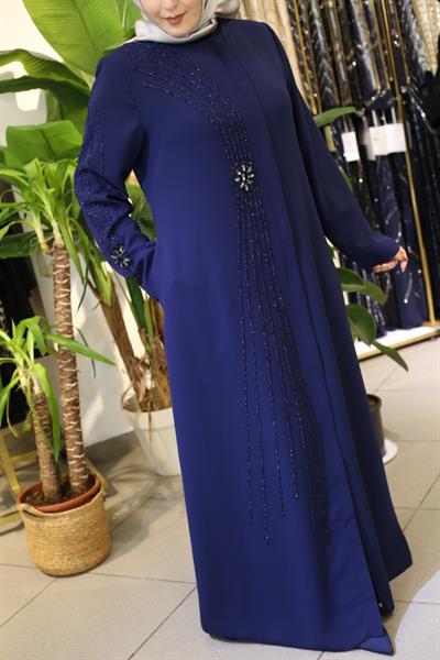 5506 CODE FLOWER CRYSTAL STONES ABAYA