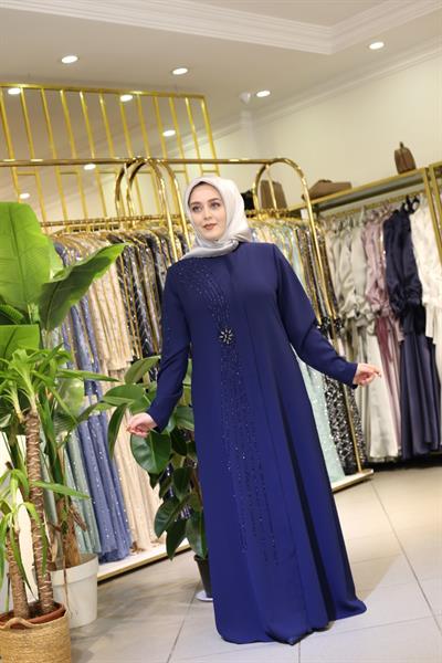 5506 CODE FLOWER CRYSTAL STONES ABAYA