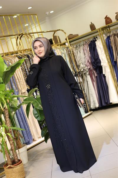 5506 CODE FLOWER CRYSTAL STONES ABAYA