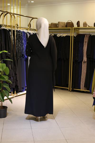 فستان مطرز باللؤلؤ والشيفون 5520 كود مطرز باللؤلؤ والشيفون