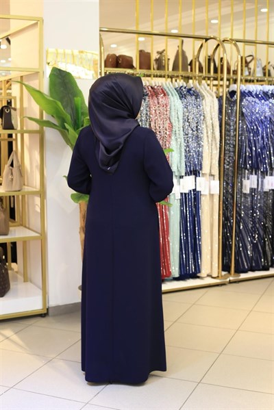 5524 CODE SLEEVE STONE DETAILED ABAYA