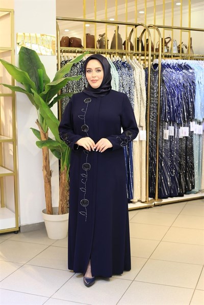 5524 CODE SLEEVE STONE DETAILED ABAYA