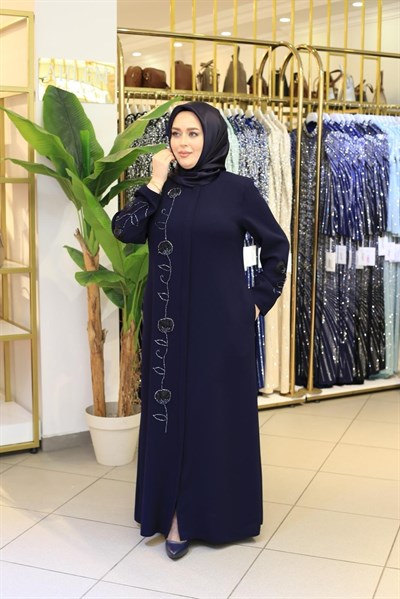 5524 CODE SLEEVE STONE DETAILED ABAYA