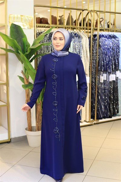 5524 CODE SLEEVE STONE DETAILED ABAYA
