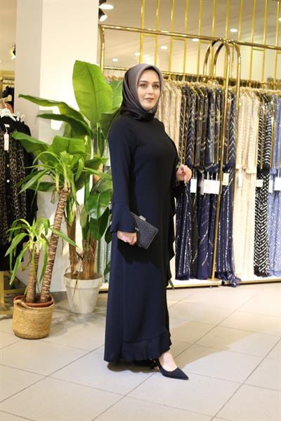 5527 كود فستان متموج من جانب واحد