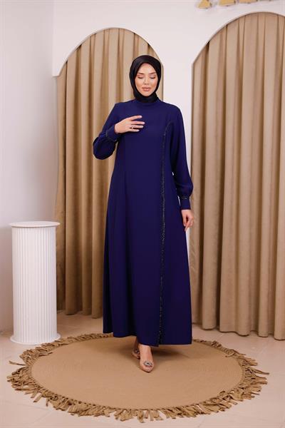 5529 كود 5529 فستان بشق مخفي