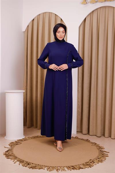 5529 كود 5529 فستان بشق مخفي