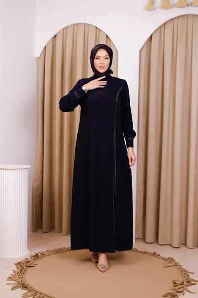 5529 كود 5529 فستان بشق مخفي