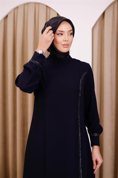 5529 كود 5529 فستان بشق مخفي