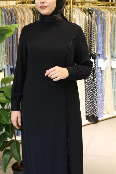 5529 كود 5529 فستان بشق مخفي