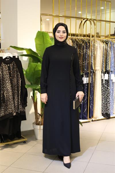 5529 كود 5529 فستان بشق مخفي