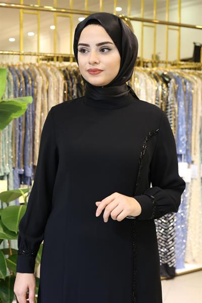 5529 كود 5529 فستان بشق مخفي