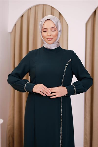 5529 كود 5529 فستان بشق مخفي
