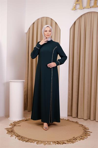 5529 كود 5529 فستان بشق مخفي