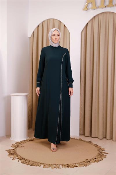 5529 كود 5529 فستان بشق مخفي