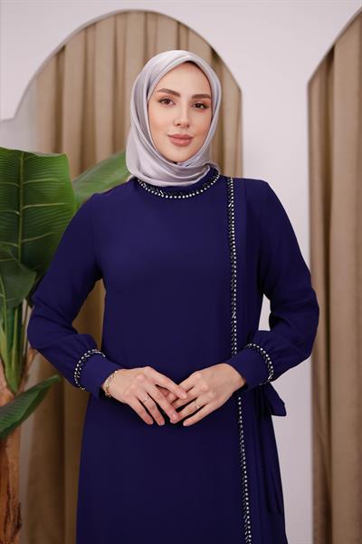 5530 CODE CRYSTAL STONE STRIP DRESS