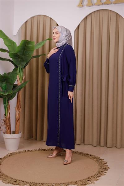 5530 CODE CRYSTAL STONE STRIP DRESS