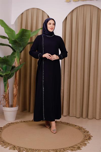 5530 CODE CRYSTAL STONE STRIP DRESS