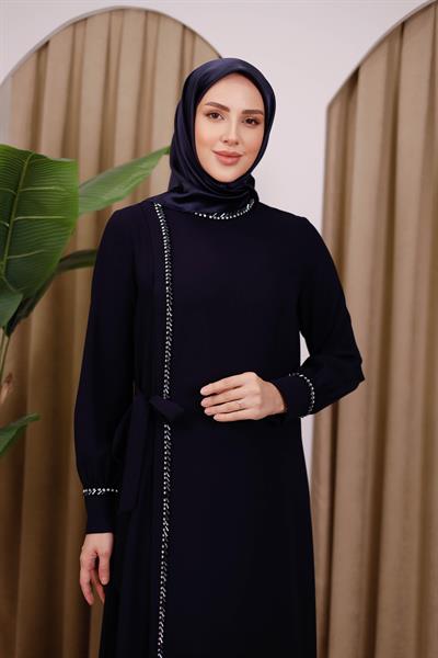 5530 CODE CRYSTAL STONE STRIP DRESS