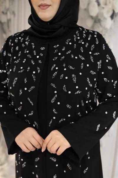 555 CODE STONE DETAILED ABAYA SUIT