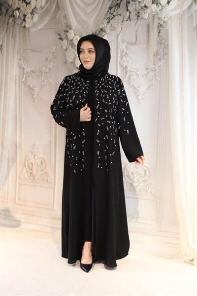 555 CODE STONE DETAILED ABAYA SUIT