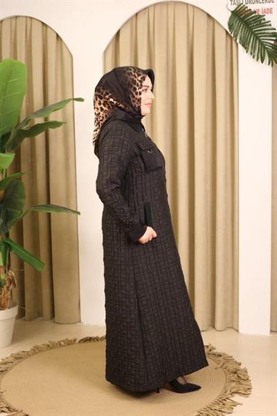 5583 KOD KENDİNDEN DESENLİ KAPİTONE MONT