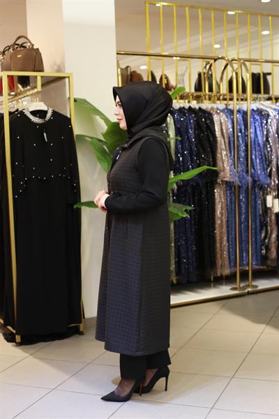 5598 CODE WAIST ELASTIC QUILTED VEST