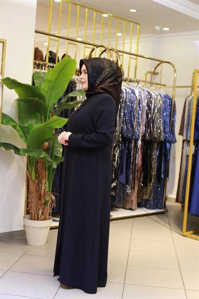 5601 CODE PEARL ABAYA WITH STONES