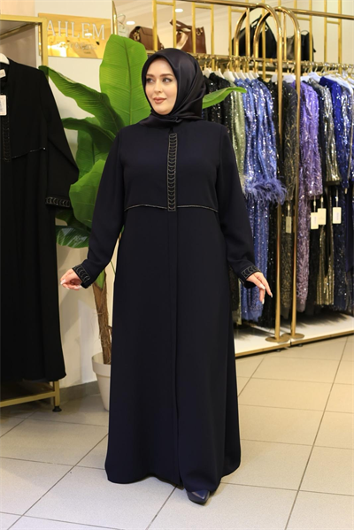 5604 KOD RÜZGARLIĞİ DETAYLI FERACE LACİVERT