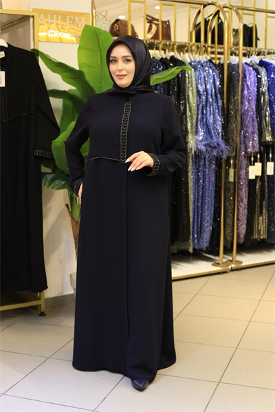 5604 KOD RÜZGARLIĞİ DETAYLI FERACE LACİVERT