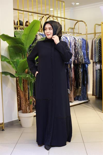 5608 CODE ARABIYE FRONT PLEATED ABAYA