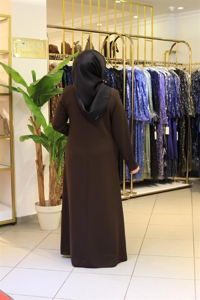 5610 CODE HAND-EMBROIDERED BEADED FERACE