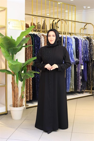 5610 CODE HAND-EMBROIDERED BEADED FERACE