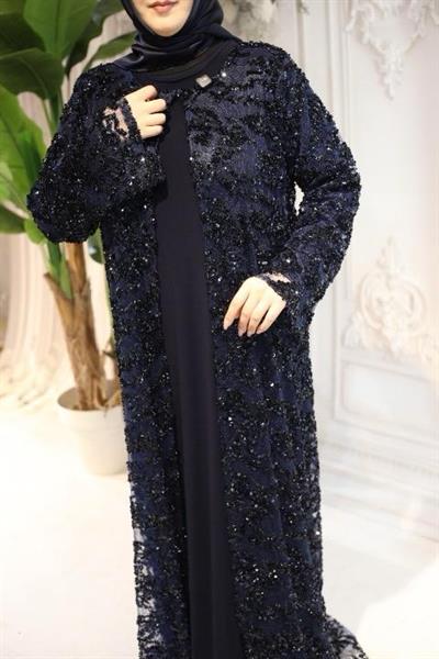 КОСТЮМ АБАЙЯ С УЗОРОМ ИЗ ПАЙЕТОК С КОДОМ 563