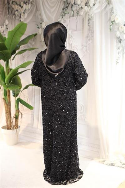 КОСТЮМ АБАЙЯ С УЗОРОМ ИЗ ПАЙЕТОК С КОДОМ 563