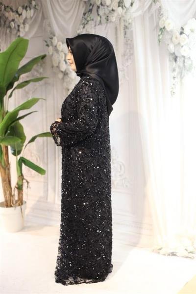 КОСТЮМ АБАЙЯ С УЗОРОМ ИЗ ПАЙЕТОК С КОДОМ 563