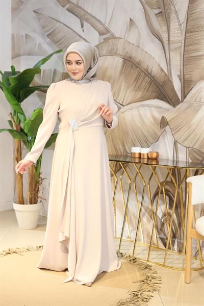 5701 فستان منسدل من الأمام بكود 5701