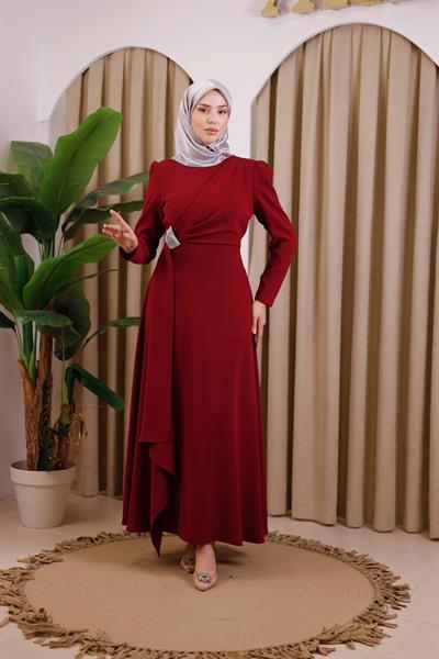 ПЛАТЬЕ С ДРАПИРОВКОЙ СПЕРЕДИ 5701